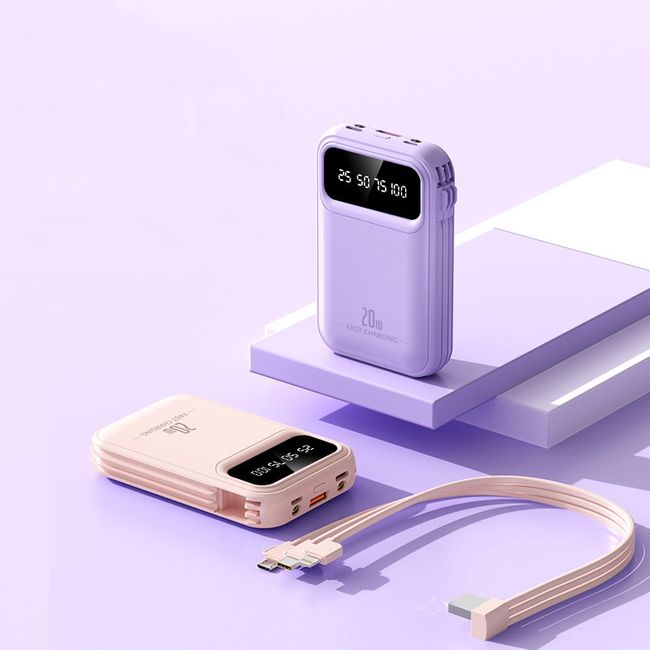 Sạc dự phòng kèm cáp sạc nhanh 20.000mAh